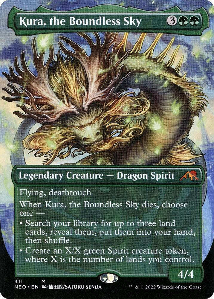 Kura, the Boundless Sky (Borderless) [Kamigawa: Neon Dynasty] 411