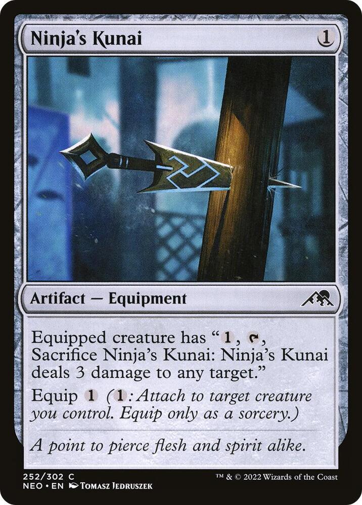 Ninja's Kunai [Kamigawa: Neon Dynasty] 252