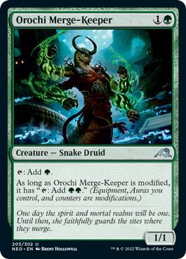 Orochi Merge-Keeper [Kamigawa: Neon Dynasty] 203