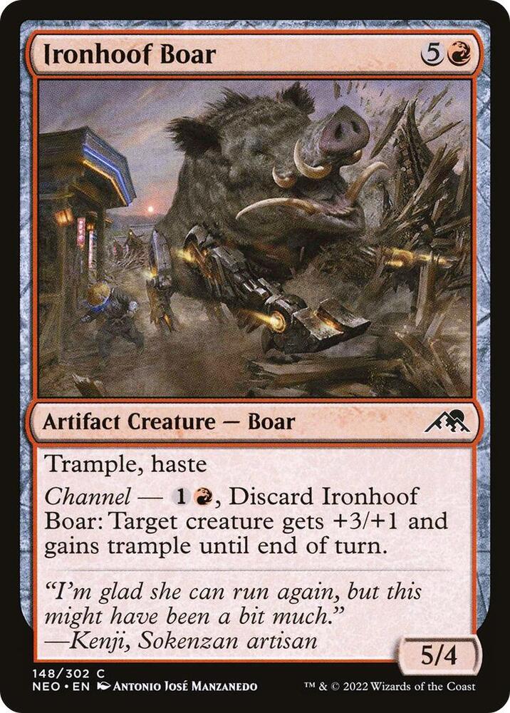 Ironhoof Boar [Kamigawa: Neon Dynasty] 148