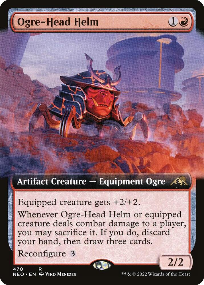 Ogre-Head Helm (Extended Art) [Kamigawa: Neon Dynasty] 470