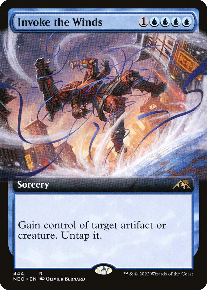 Invoke the Winds (Extended Art) [Kamigawa: Neon Dynasty] 444