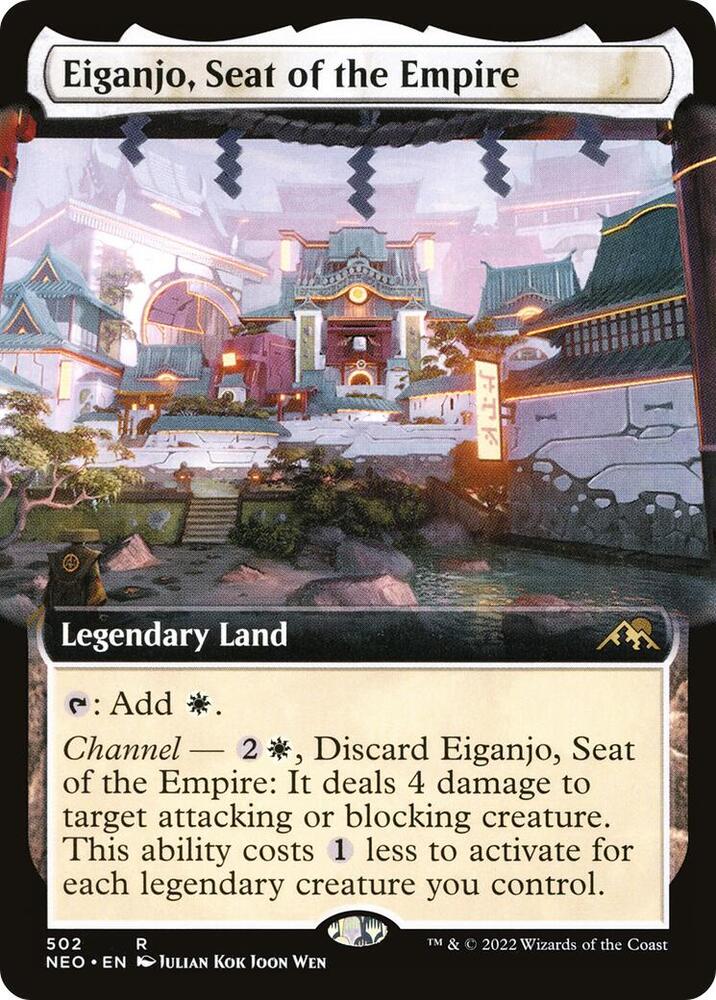 Eiganjo, Seat of the Empire (Extended Art) [Kamigawa: Neon Dynasty] 502