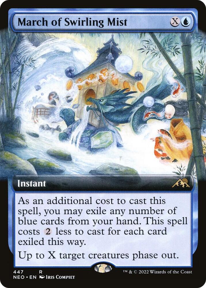March of Swirling Mist (Extended Art) [Kamigawa: Neon Dynasty] 447