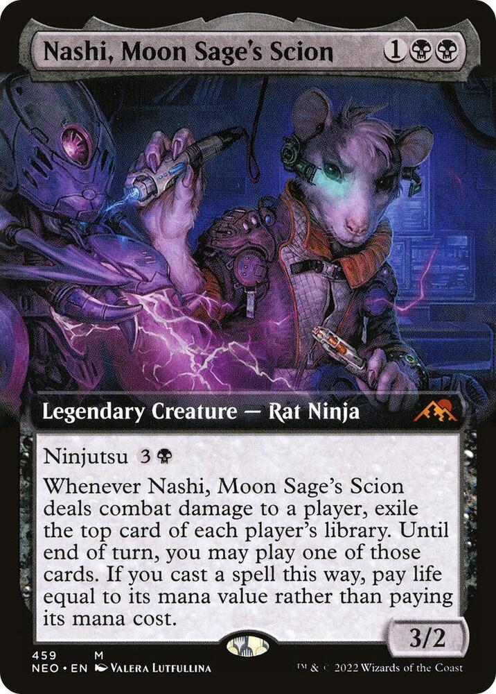 Nashi, Moon Sage's Scion (Extended Art) [Kamigawa: Neon Dynasty] 459