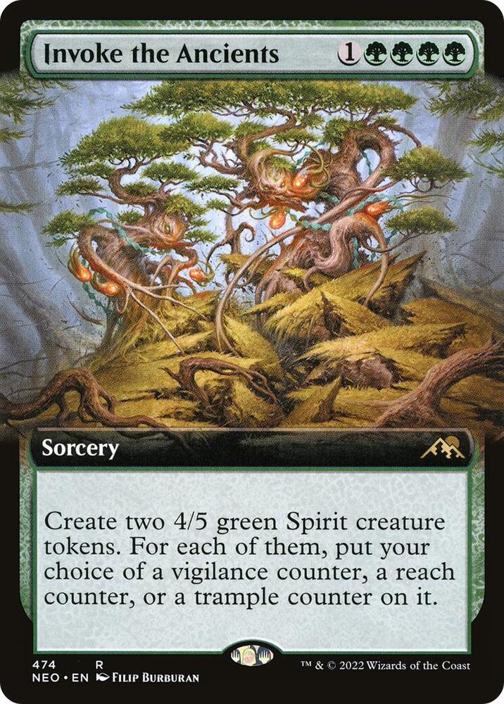 Invoke the Ancients (Extended Art) [Kamigawa: Neon Dynasty] 474