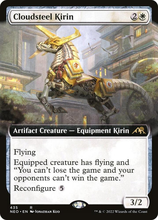 Cloudsteel Kirin (Extended Art) [Kamigawa: Neon Dynasty] 435