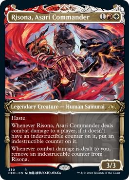 Risona, Asari Commander (Showcase) [Kamigawa: Neon Dynasty] 330