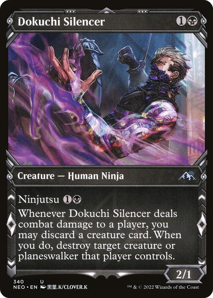 Dokuchi Silencer (Showcase) [Kamigawa: Neon Dynasty] 340