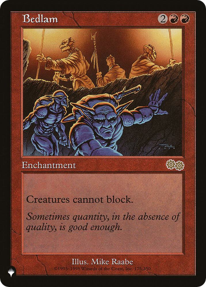 Bedlam [The List Reprints] 175/350
