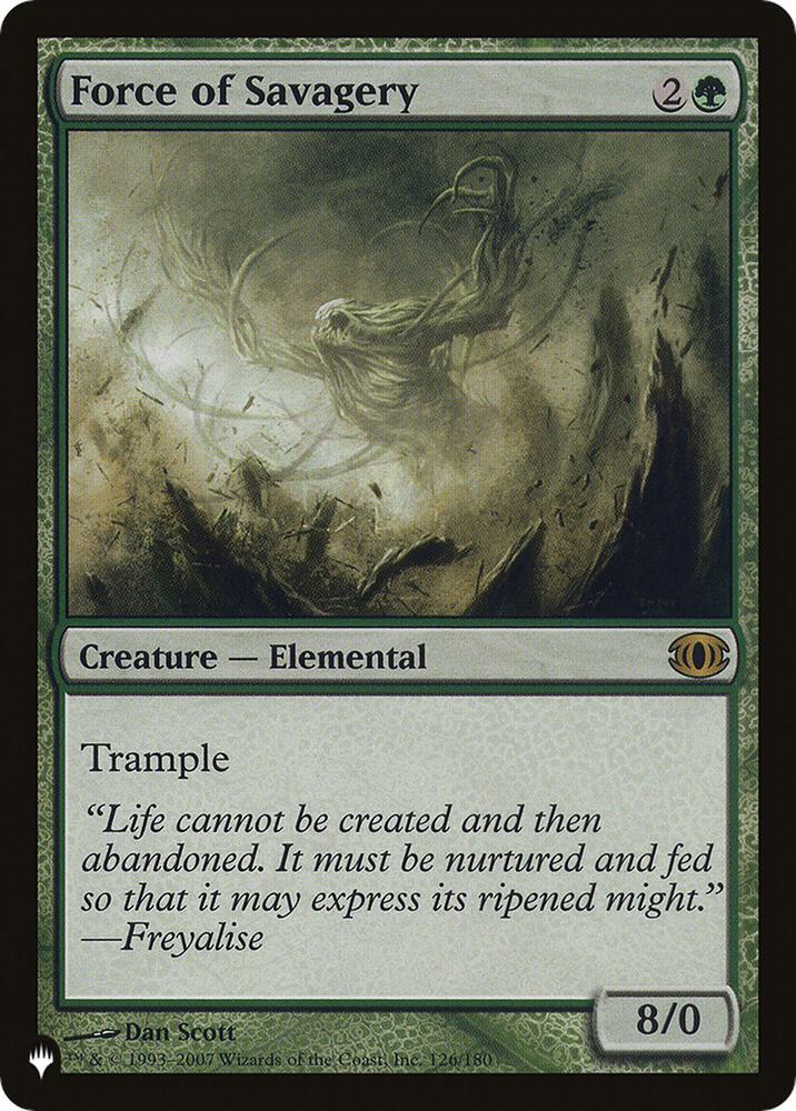Force of Savagery [The List Reprints] 126/180