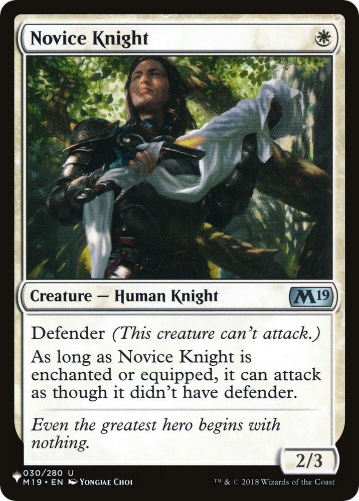 Novice Knight [The List Reprints] 030/280