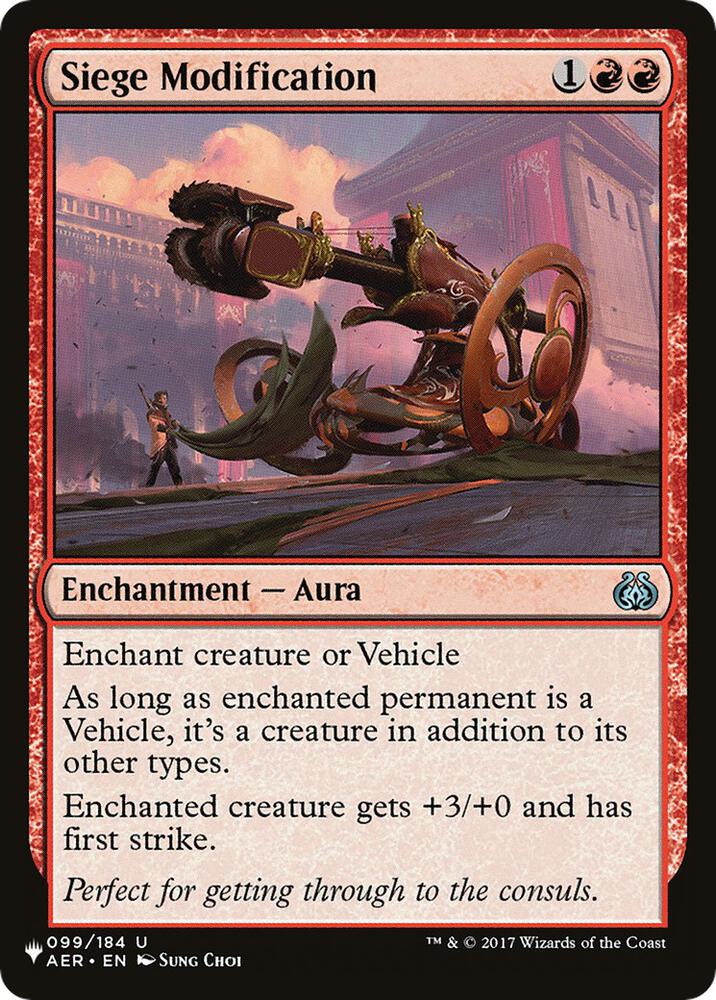 Siege Modification [The List Reprints] 099/184