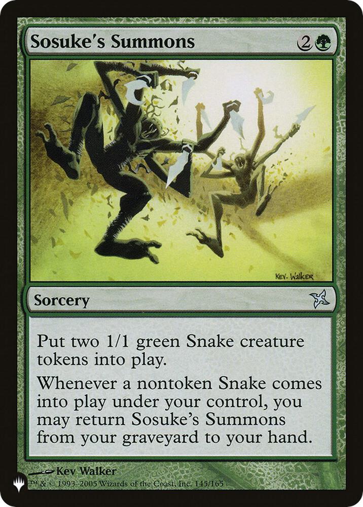 Sosuke's Summons [The List Reprints] 145/165
