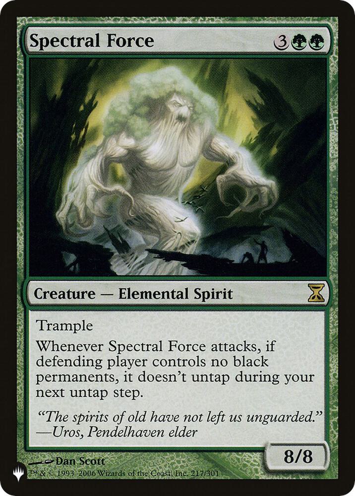 Spectral Force [The List Reprints] 217/301
