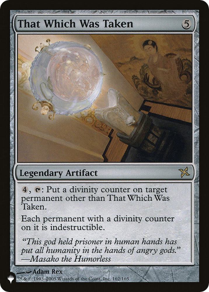 That Which Was Taken [The List Reprints] 162/165