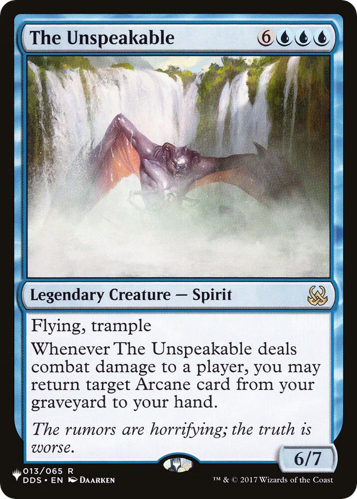 The Unspeakable [The List Reprints] 013/065