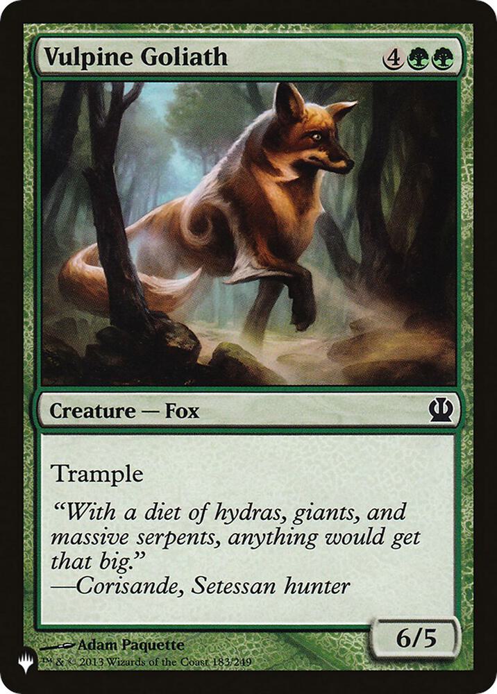 Vulpine Goliath [The List Reprints] 183/249