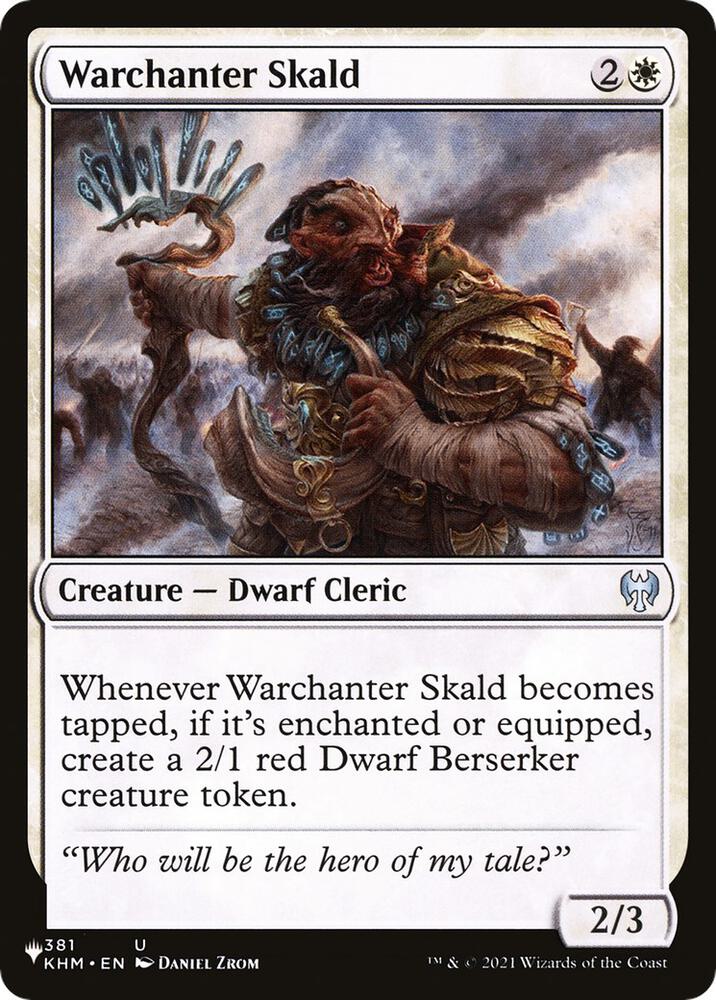 Warchanter Skald [The List Reprints] 381/285