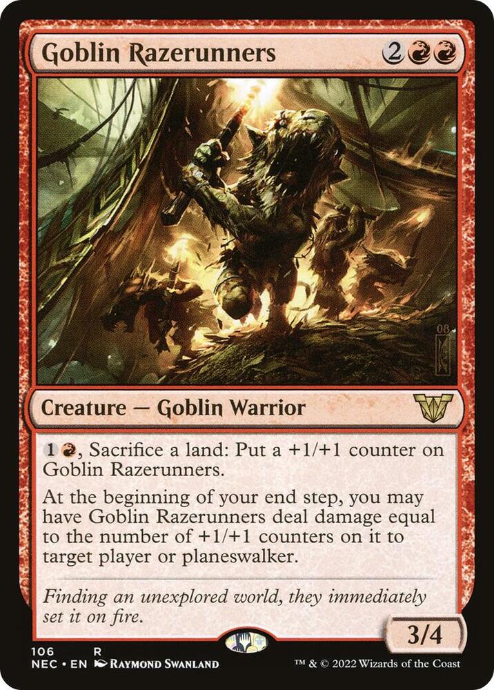 Goblin Razerunners [Commander: Kamigawa: Neon Dynasty] 106
