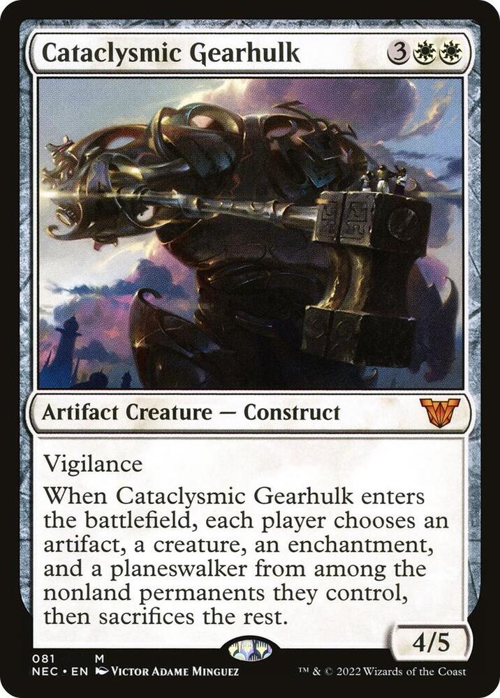 Cataclysmic Gearhulk [Commander: Kamigawa: Neon Dynasty] 81