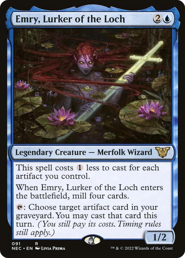 Emry, Lurker of the Loch [Commander: Kamigawa: Neon Dynasty] 91