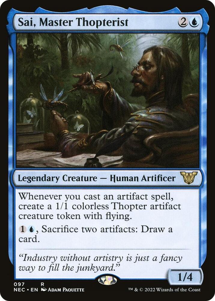 Sai, Master Thopterist [Commander: Kamigawa: Neon Dynasty] 97