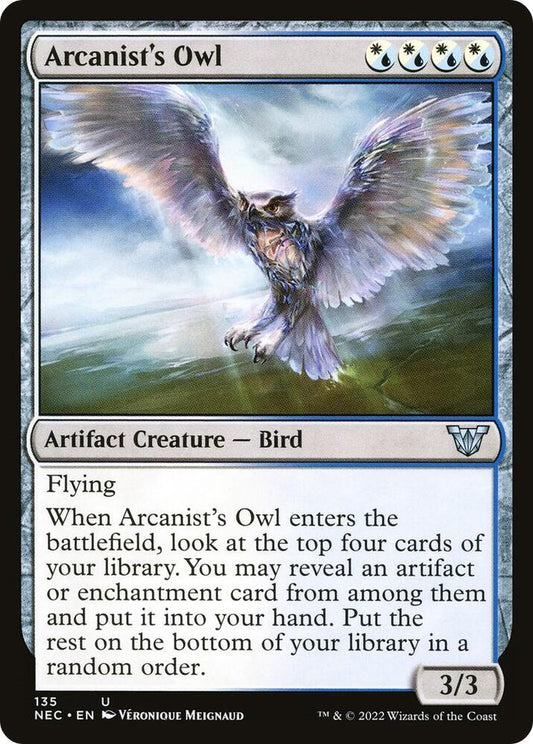 Arcanist's Owl [Commander: Kamigawa: Neon Dynasty] 135