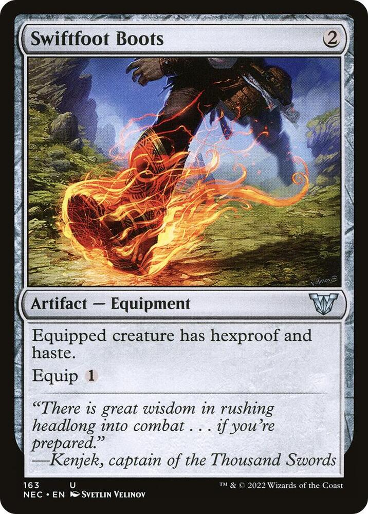 Swiftfoot Boots [Commander: Kamigawa: Neon Dynasty] 163