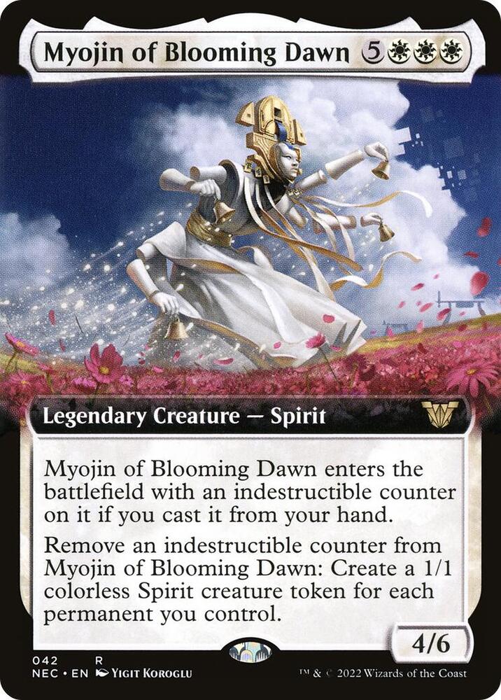 Myojin of Blooming Dawn (Extended Art) [Commander: Kamigawa: Neon Dynasty] 42