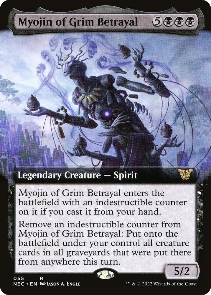 Myojin of Grim Betrayal (Extended Art) [Commander: Kamigawa: Neon Dynasty] 55