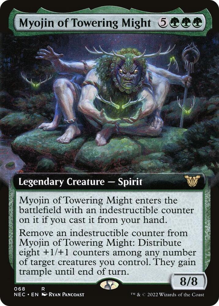 Myojin of Towering Might (Extended Art) [Commander: Kamigawa: Neon Dynasty] 68