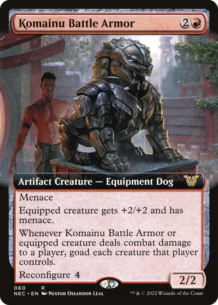 Komainu Battle Armor (Extended Art) [Commander: Kamigawa: Neon Dynasty] 60