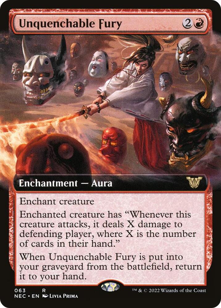 Unquenchable Fury (Extended Art) [Commander: Kamigawa: Neon Dynasty] 63