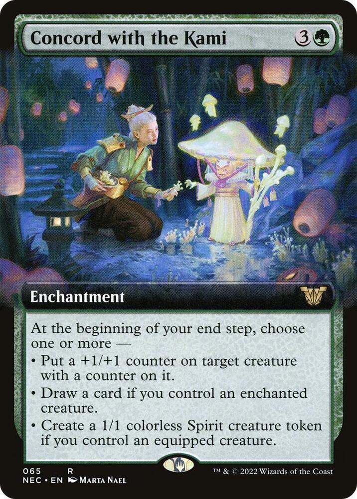 Concord with the Kami (Extended Art) [Commander: Kamigawa: Neon Dynasty] 65
