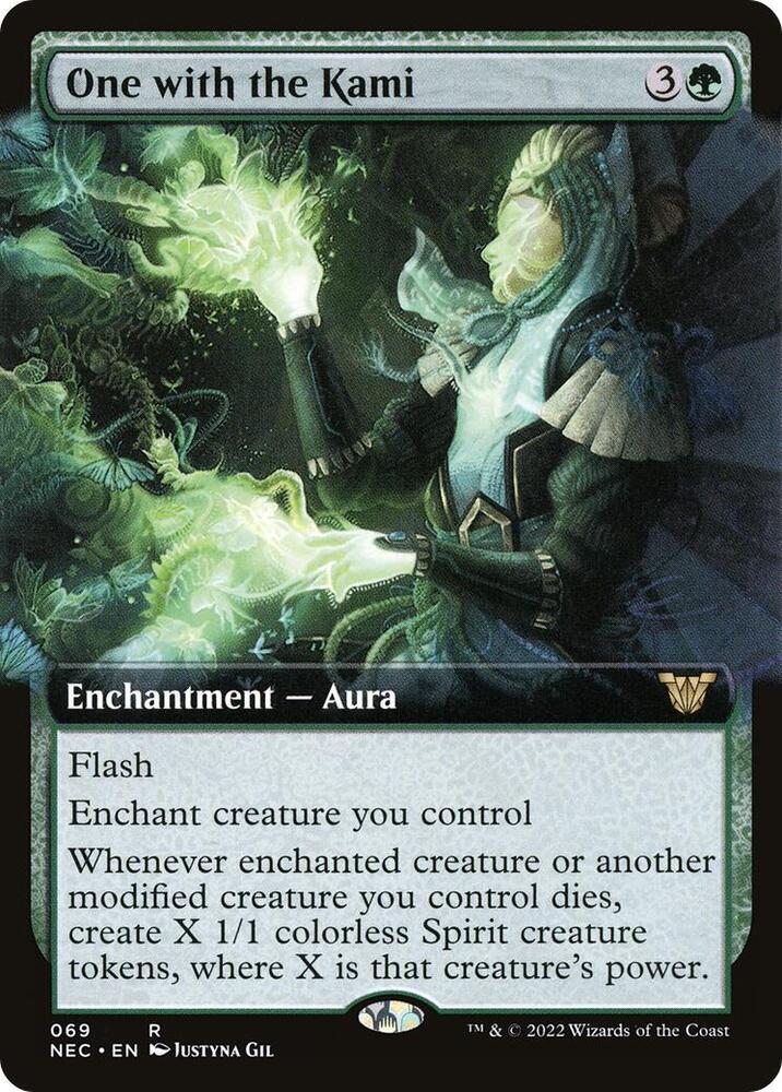 One with the Kami (Extended Art) [Commander: Kamigawa: Neon Dynasty] 69
