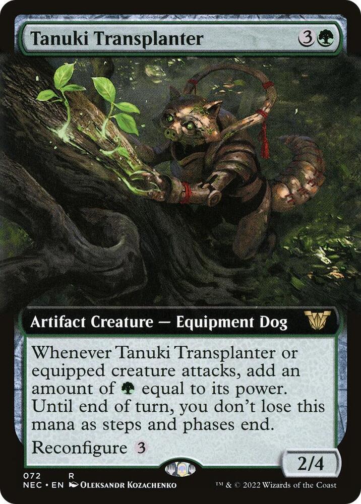 Tanuki Transplanter (Extended Art) [Commander: Kamigawa: Neon Dynasty] 72