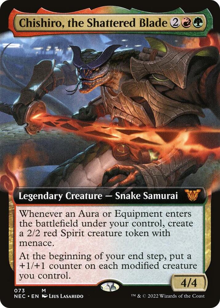 Chishiro, the Shattered Blade (Extended Art) [Commander: Kamigawa: Neon Dynasty] 73
