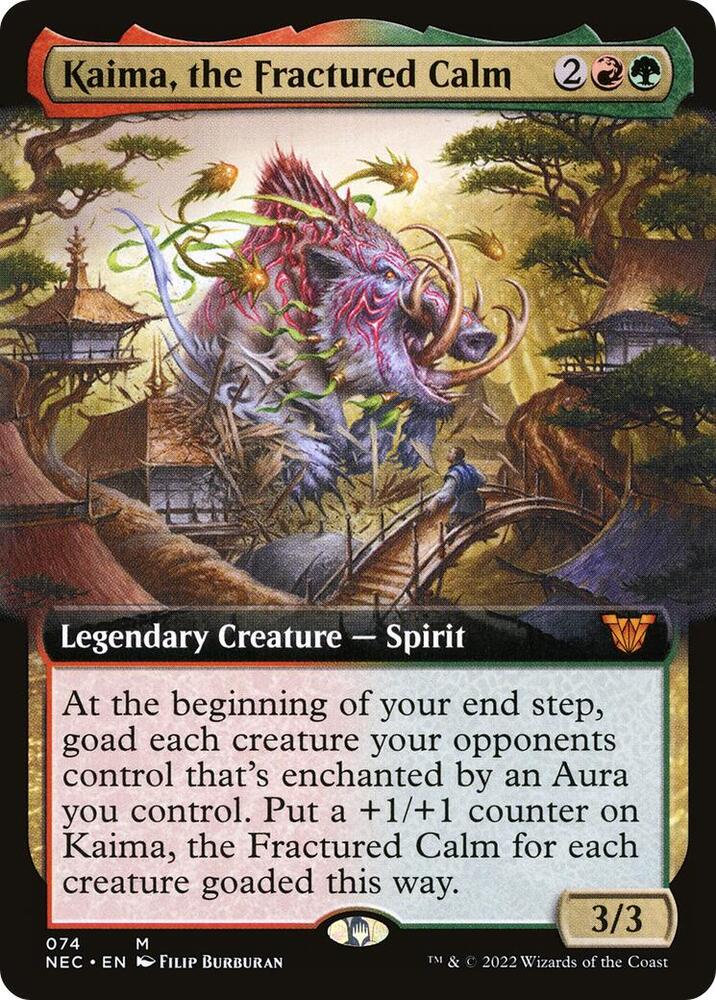 Kaima, the Fractured Calm (Extended Art) [Commander: Kamigawa: Neon Dynasty] 74