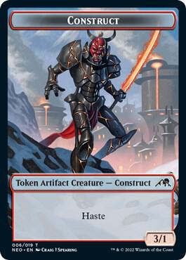 Construct (006) // Blood (017) Double-Sided Token (Challenger 2022) [Unique and Miscellaneous Promos] 6 // 17