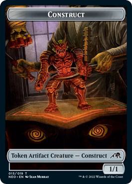 Construct (015) // Blood (017) Double-Sided Token (Challenger 2022) [Unique and Miscellaneous Promos] 15 // 17