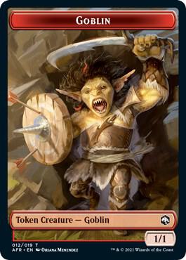 Goblin (012) // Blood (017) Double-Sided Token (Challenger 2022) [Unique and Miscellaneous Promos] 12 // 17