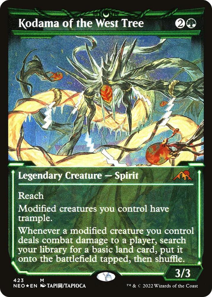 Kodama of the West Tree (Showcase) (Foil Etched) [Kamigawa: Neon Dynasty] 423