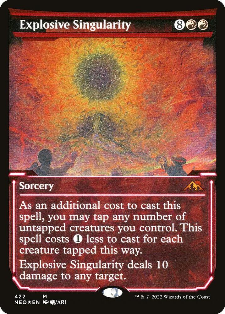Explosive Singularity (Showcase) (Foil Etched) [Kamigawa: Neon Dynasty] 422