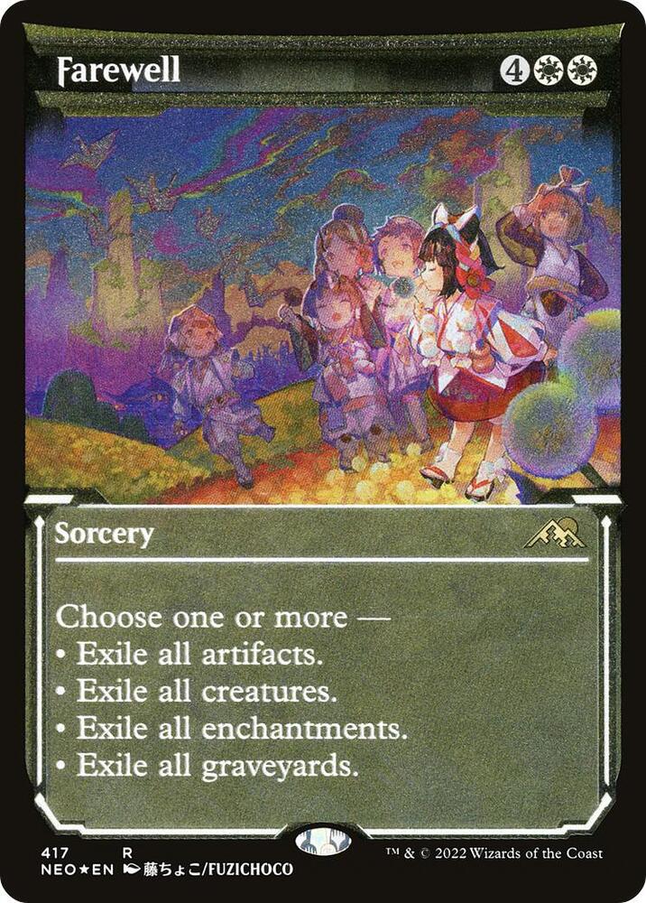Farewell (Showcase) (Foil Etched) [Kamigawa: Neon Dynasty] 417