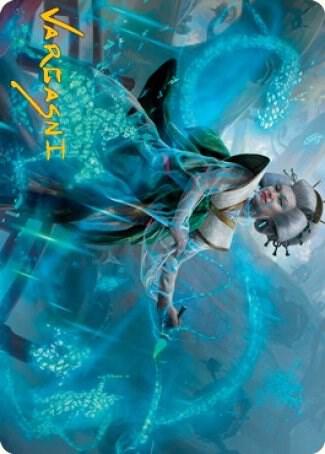 Bearer of Memory Art Card (Gold-Stamped Signature) [Art Series: Kamigawa: Neon Dynasty] 1