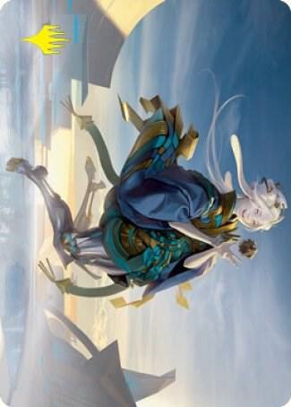 Moonfolk Puzzlemaker Art Card (Gold-Stamped Signature) [Art Series: Kamigawa: Neon Dynasty] 6