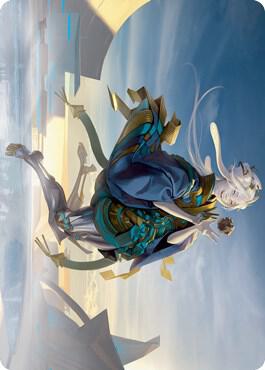 Moonfolk Puzzlemaker Art Card [Art Series: Kamigawa: Neon Dynasty] 6