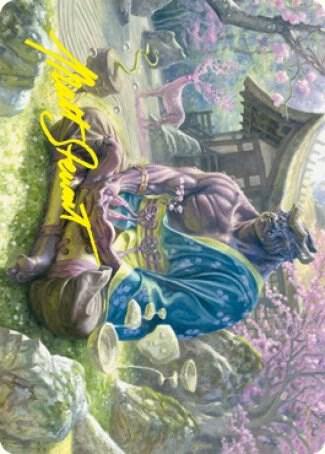 Kosei, Penitent Warlord Art Card (Gold-Stamped Signature) [Art Series: Kamigawa: Neon Dynasty] 8
