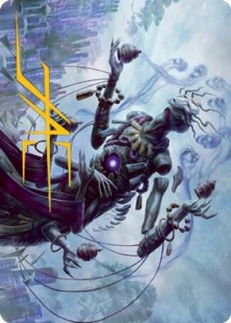 Myojin of Grim Betrayal Art Card (Gold-Stamped Signature) [Art Series: Kamigawa: Neon Dynasty] 9